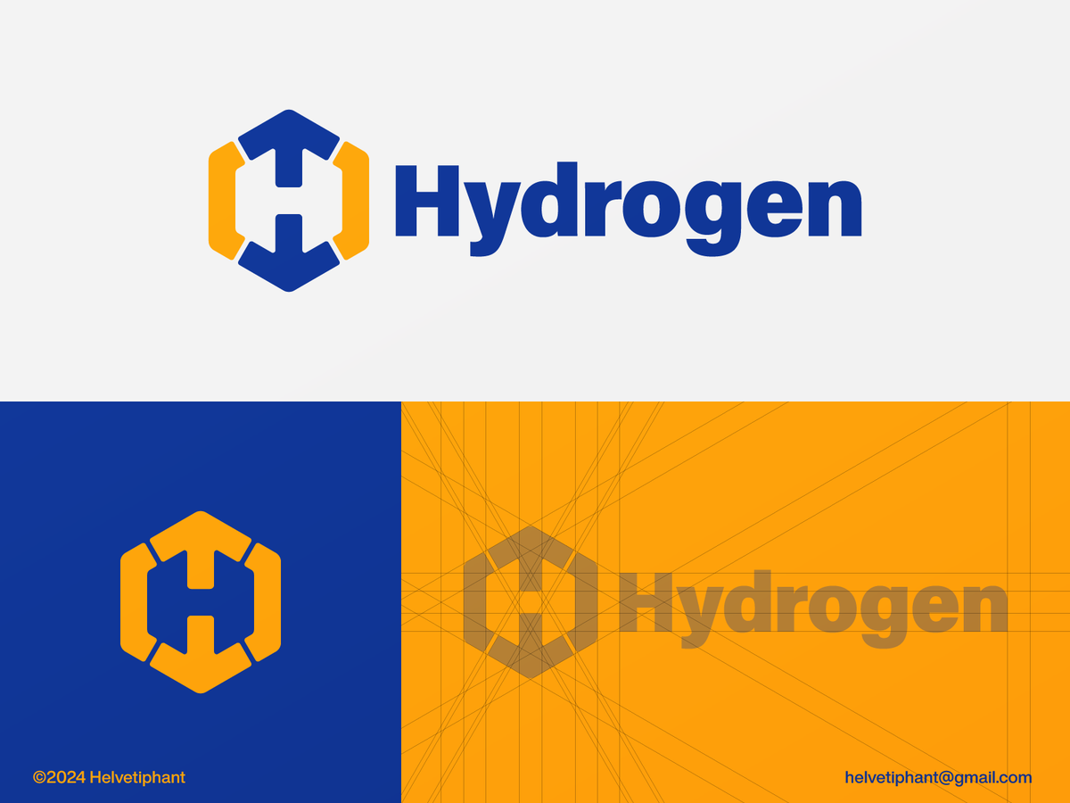 Hydrogen logo dribbble.com/shots/24231609… #hydrogen #logo #design #concept #branding #dribbble #logodesigns #renewable #energy