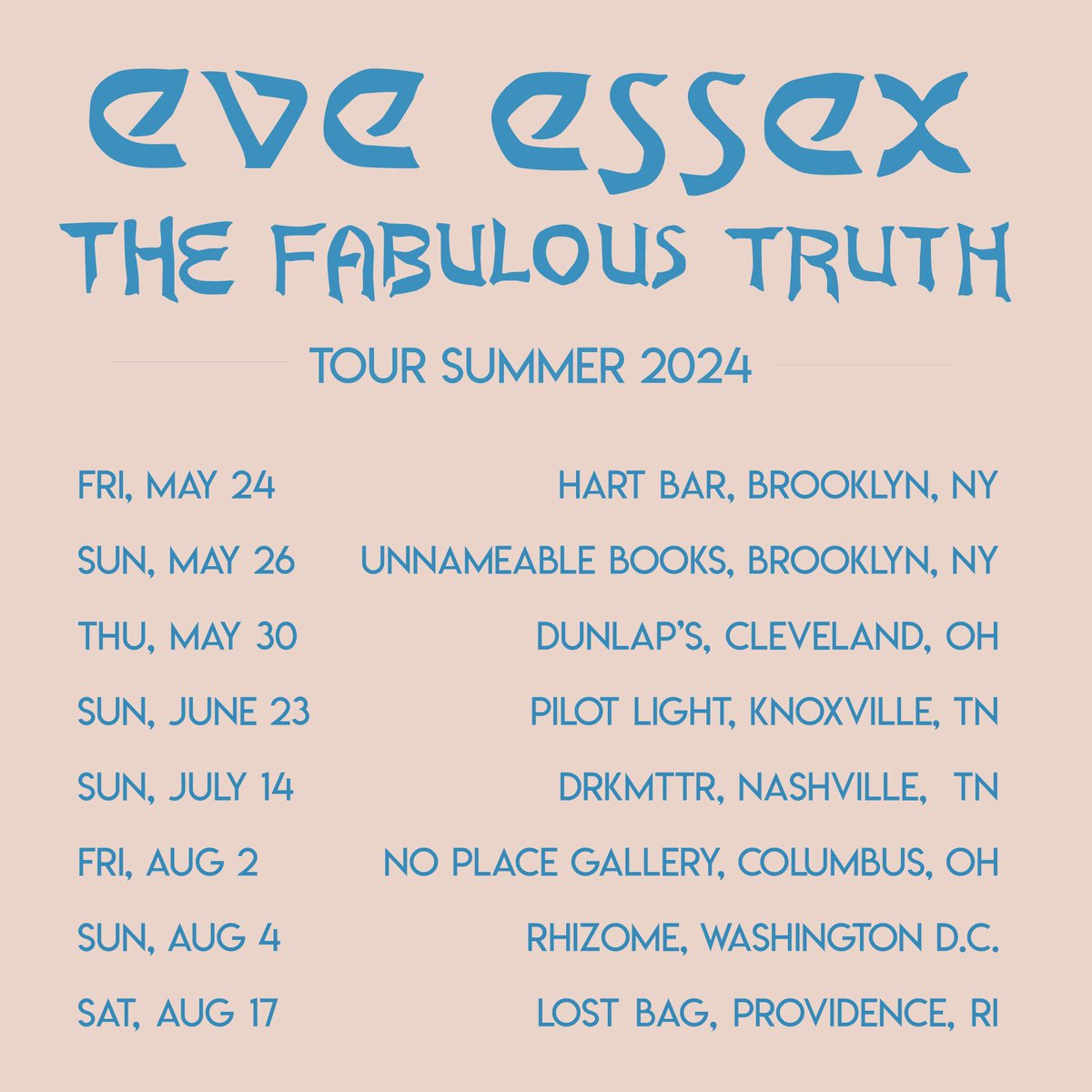seevexes's tweet photo. Summer shows kick off in NYC this weekend- playing around 11 tonight at Hart Bar and Sunday at Unnameable books. Catch live sets in OH, TN, DC and RI soon 😎 https://t.co/naHybLzBJJ