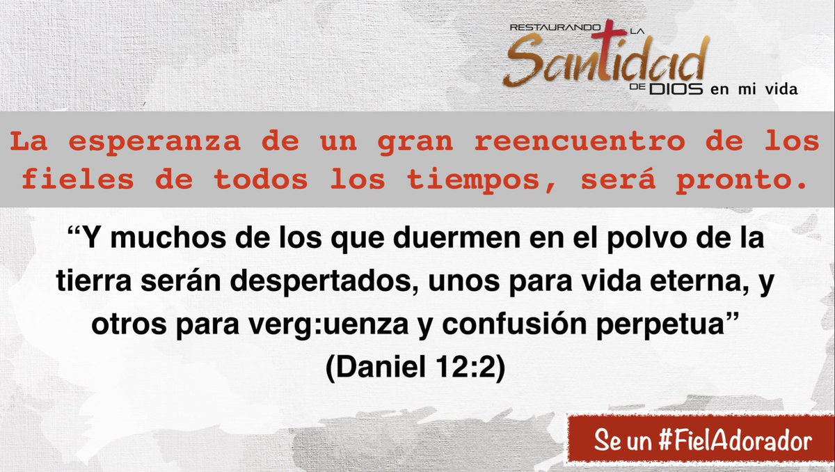 #RPSP | Daniel 12

DANIEL:

✦ No se contaminó con Babilonia.
✦ Recibió visiones.
✦ Vio la mano en la pared.
✦ Vio a su ángel.
✦ Vio a Gabriel.
✦ En visón pasó con Miguel.
✦ Pronto: “Se levantará para recibir el galardón”. 12

<a href="/AdventistaAPSur/">Adventistas APSur</a>
<a href="/AdventistasUPS/">Adventistas Perú - UPS</a>