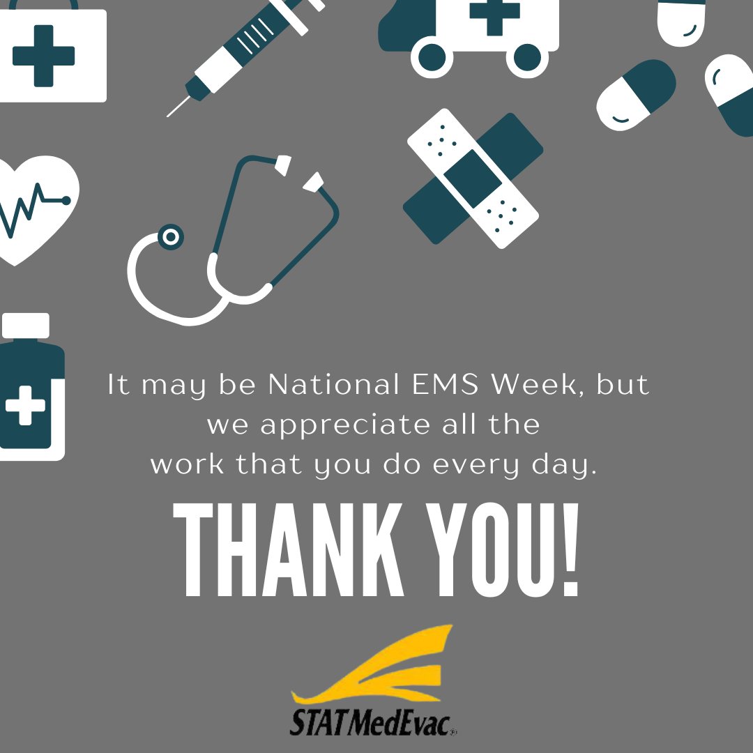 At #NationalEMSWeek comes to a close, we can't help but be thankful to those who work in EMS every single day. Thank you for what you do!