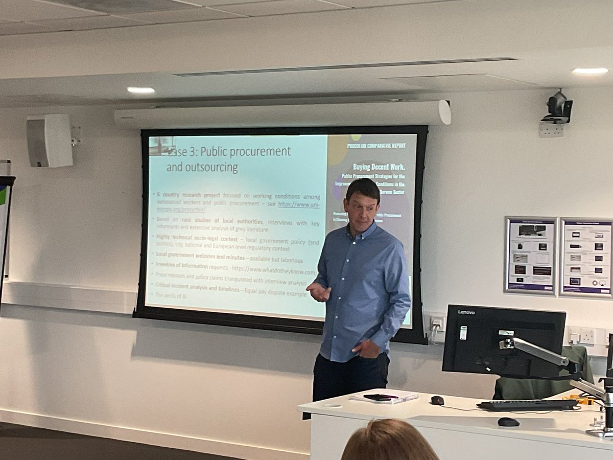 methodsMcr's tweet photo. Using data that is already out there with @WorkEqualities Stephen Mustchin as he talks us through some of the ways heโs approached his research into sociology of work at #methodsfair2024 https://t.co/alEfuXie6Z