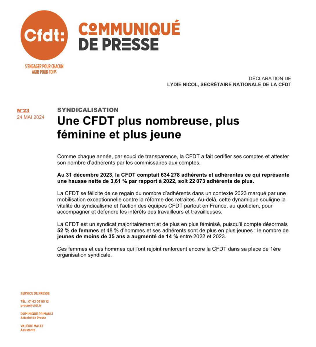CFDT tweet media