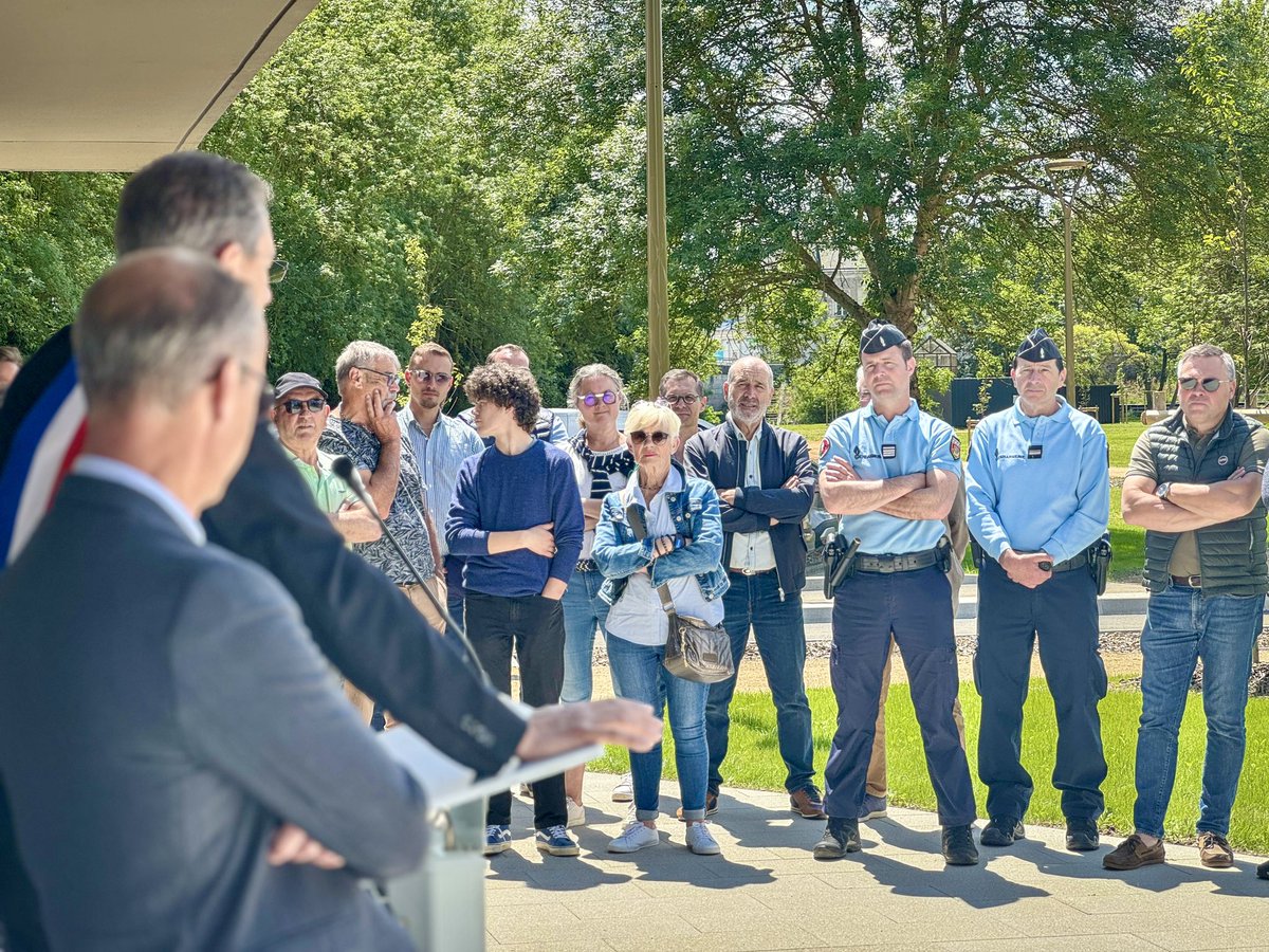🏕️🤝 Inauguration du camping du Lion-d’Angers en présence du maire, Étienne Glémot, de Djamila Medjahed, sous-préfète de Segré-en-Anjou Bleu, de <a href="/Brichet17/">Brichet Régine</a> &amp; <a href="/MNooruddine/">Muhammad Nooruddine</a> conseillers départementaux ainsi que de Morgane Lesueur, directrice d’Aquadis Loisirs.
