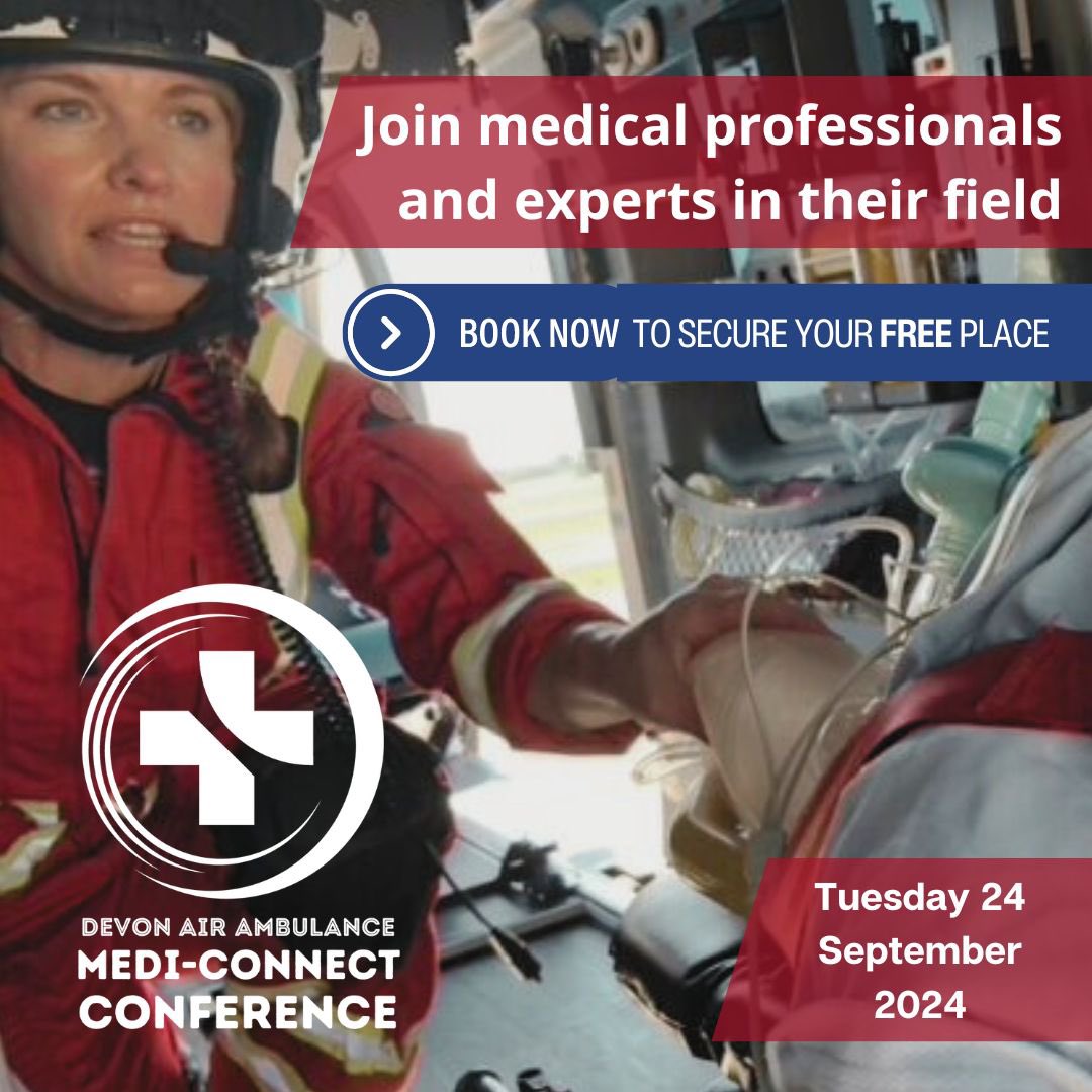 DevonAirAmb's tweet photo. Devon Air Ambulance invites you to attend a fully interactive and educational experience, the first of its kind in the South West to be held at Exeter Racecourse on Tuesday 24 September. 
Find out more and book your free place now: https://t.co/SUKTiXyfZe https://t.co/HlLiqxR8bs