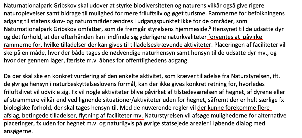 Grn1Gr's tweet photo. @TorstenGejl @wonderbrahe 2/ kan du så ikke se at teksten i forvaltningsplanerne fra NNP'erne er et problem for den aktivitet, herunder fra Grip Skov( min understregning)? Derudover er der udfordringen ved at idrættens konkurrencer som foregår i statens skove i dag ikke vil kunne gennemføres https://t.co/EOLyKGYQ66