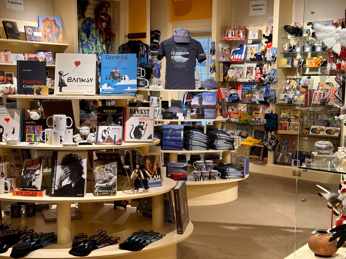 Our museum shop is stocked with items related to our blockbuster summer exhibitions featuring artists Bob Dylan, Mark Hom, and Banksy. Plus lots of other art goodies. Stop in during our regular museum hours and take a look.
