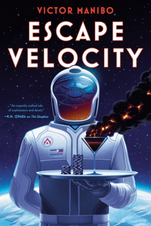 Explore the dark underbelly of luxury and privilege in @VictorManibo's ESCAPE VELOCITY, where the glittering façade of Space Habitat Altaire conceals deadly secrets. @ErewhonBooks ow.ly/Ll6N50RTaRp