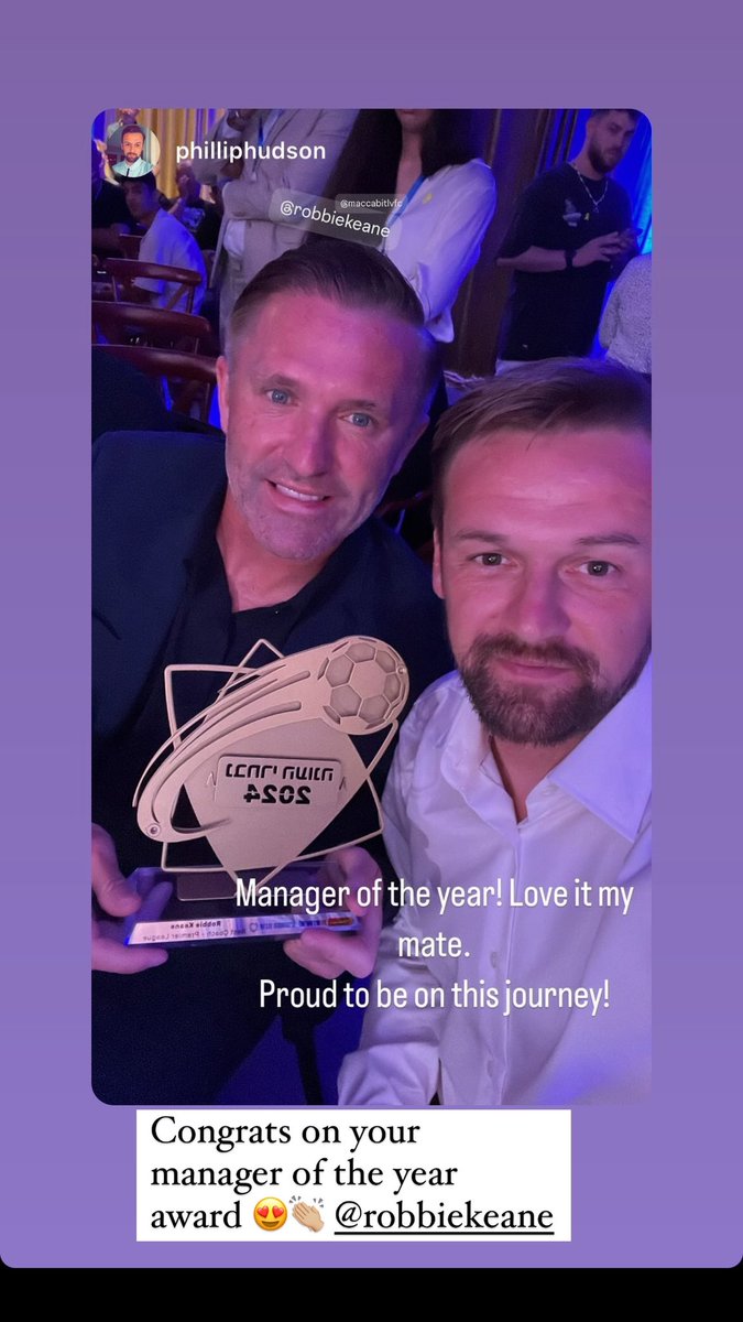 Manager of the year winner 👏🏼👏🏼🥰