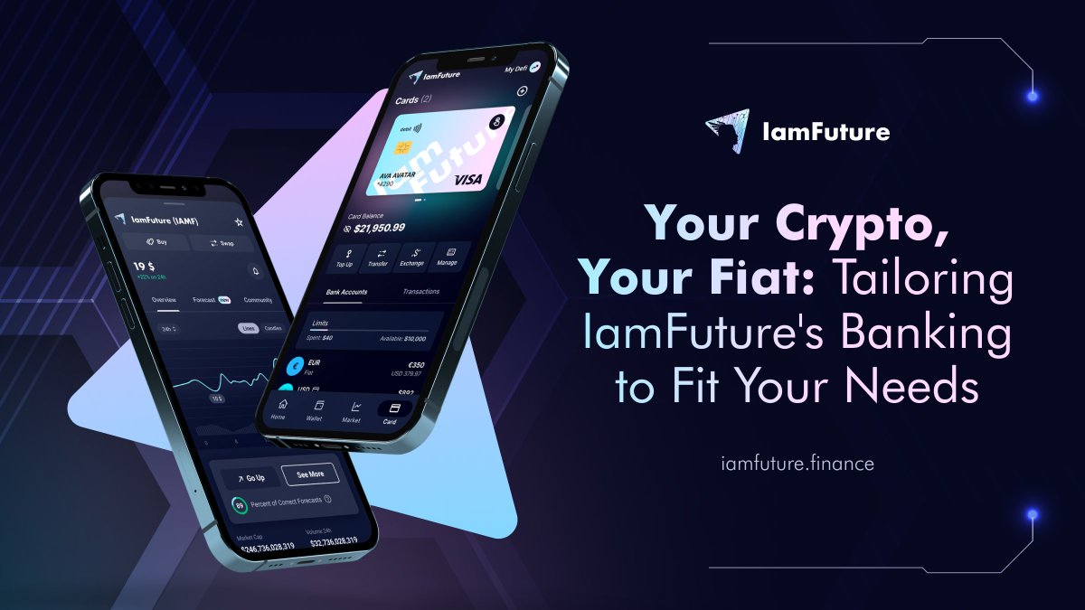 iamfofficial's tweet photo. 🆕 We're bringing the bank to your #blockchain with IamFuture’s latest integration: fiat banking features designed for seamless financial management!

Whether you're paying bills, investing, or planning that dream vacation, we're here to streamline the process 🌍💳 https://t.co/VD1ix59R8j