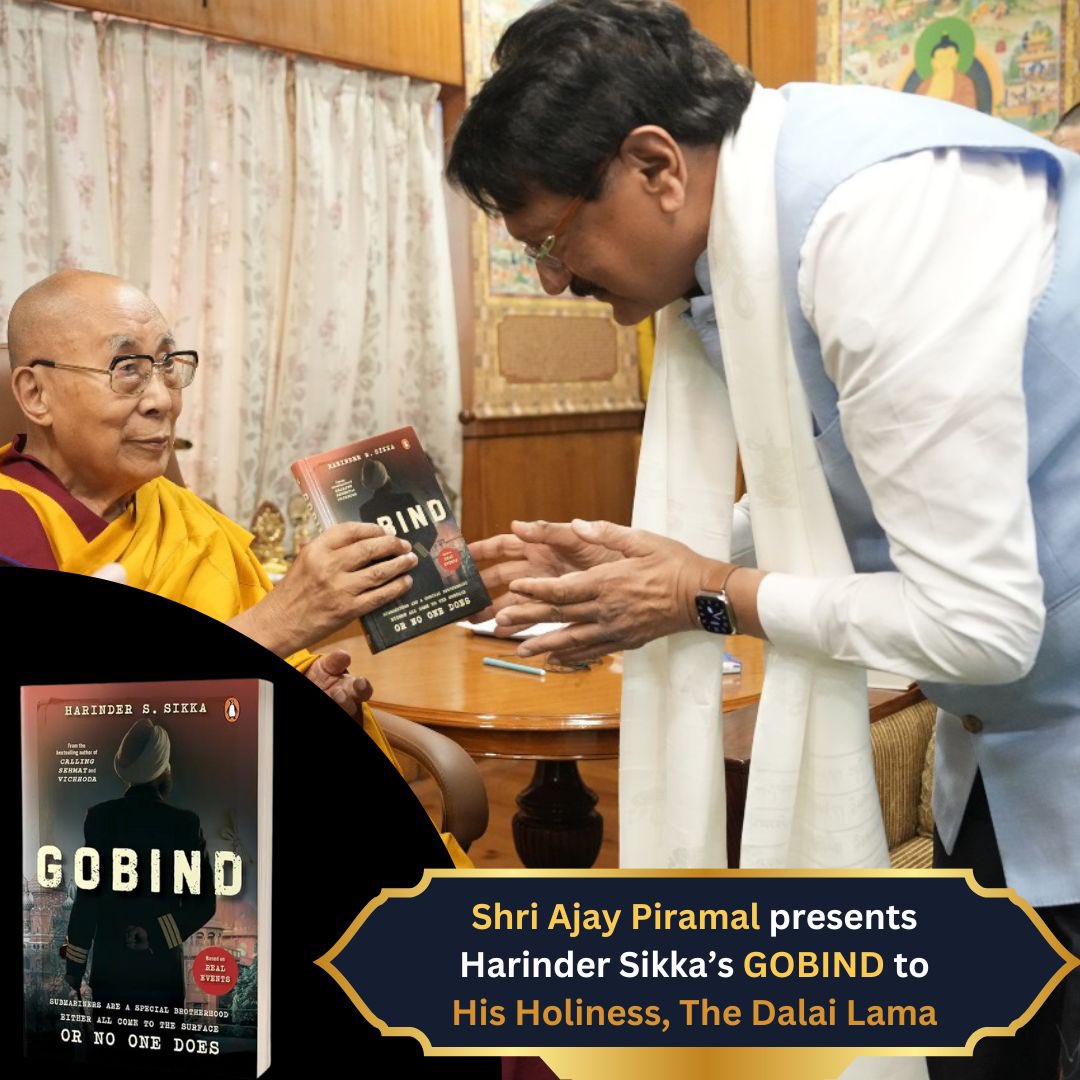 Preeti Chaturvedi (@preeti_tss) on Twitter photo We are so honoured that Shri Ajay Piramal has chosen Harinder Sikka’s *Gobind* as a present to His Holiness, The Dalai Lama 🌻
<a href="/sikka_harinder/">Harinder S Sikka</a>
If you haven’t already, read it now: amzn.in/d/76skzI2
#HarinderSikka #AjayPiramal #HisHolinessTheDalaiLama We are so honoured that Shri Ajay Piramal has chosen Harinder Sikka’s *Gobind* as a present to His Holiness, The Dalai Lama 🌻
<a href="/sikka_harinder/">Harinder S Sikka</a>
If you haven’t already, read it now: amzn.in/d/76skzI2
#HarinderSikka #AjayPiramal #HisHolinessTheDalaiLama