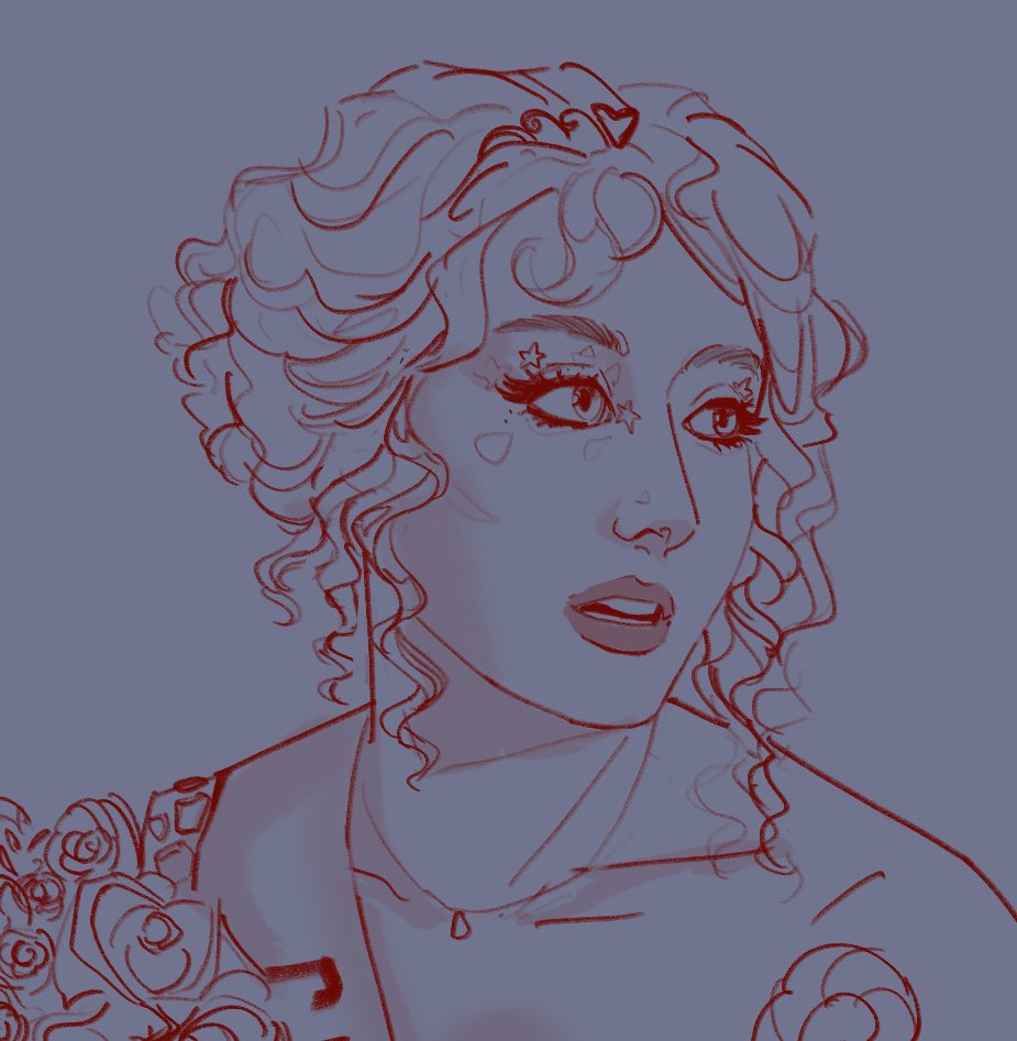 drawing two queens tonight 🌠🪩 