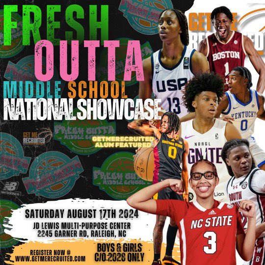 August 17th the boys and girls in the class of 2028 get to show what we can expect from them in their first upcoming HS season!!! Some of the best freshman in the country have competed in the nationally recognized Fresh Outta Middle School Showcase!!! Register now at