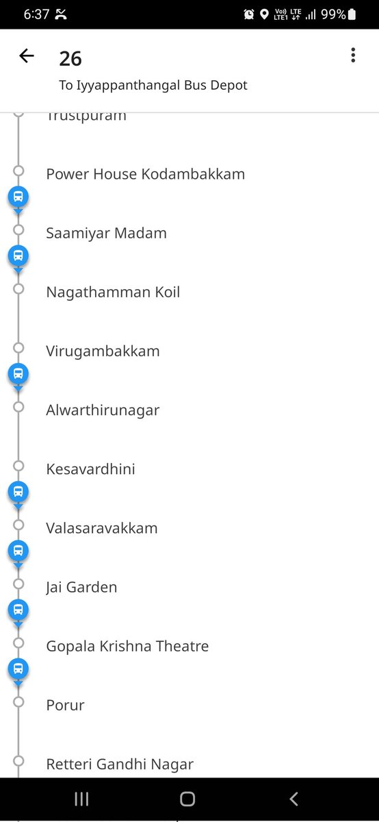 #reveng  @MtcChennai @albyjohnV @mkstalin @polimernews @news7tamil route no 26 Broadway to Ayyapanthangal.. All  busses all together after that no busses.. Need attention, these busses are operated for public or only  drivers and conductors??? @tnpoliceoffl