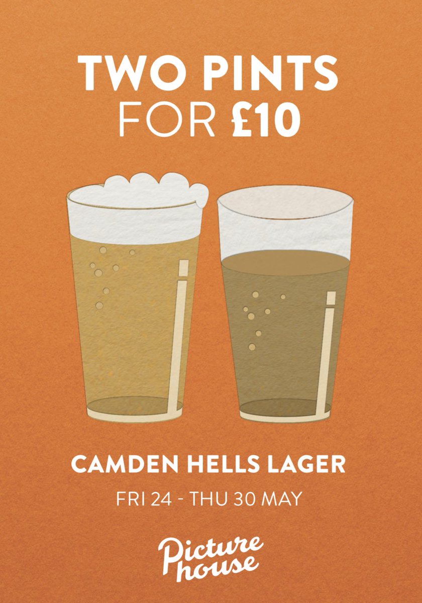 To celebrate the release of #furiosa we have a deal you cannot miss-iosa 🚗🍻 From the 24th til the 30th get two pints of Camden Hells for £10! Furiosa more like Beer-iosa! 🍻