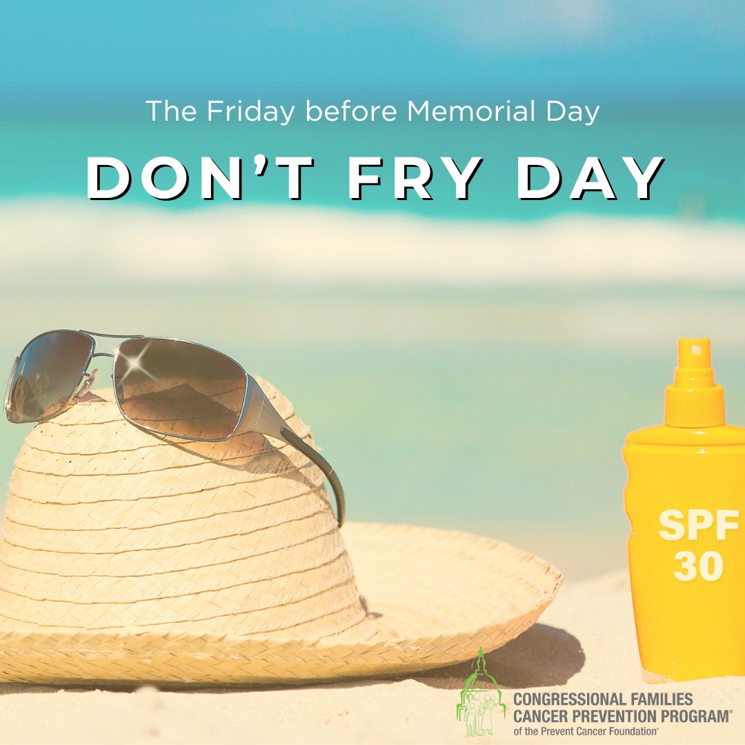 #SunScreen helps save lives! Before heading outside or to the beach this summer, please don’t forget to protect your skin. Sun safety & skin cancer awareness can help reduce risks. #SkinCancerAwarenessMonth #DontFryDay