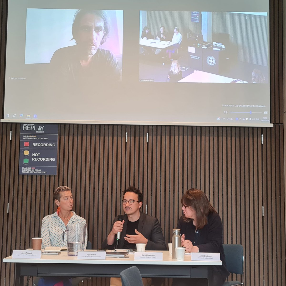 As always, an honour to present alongside @BehrouzBoochani @OgySimic discussing resistance to detention and detention as a failed policy @EdinburghPIR #detentionfails