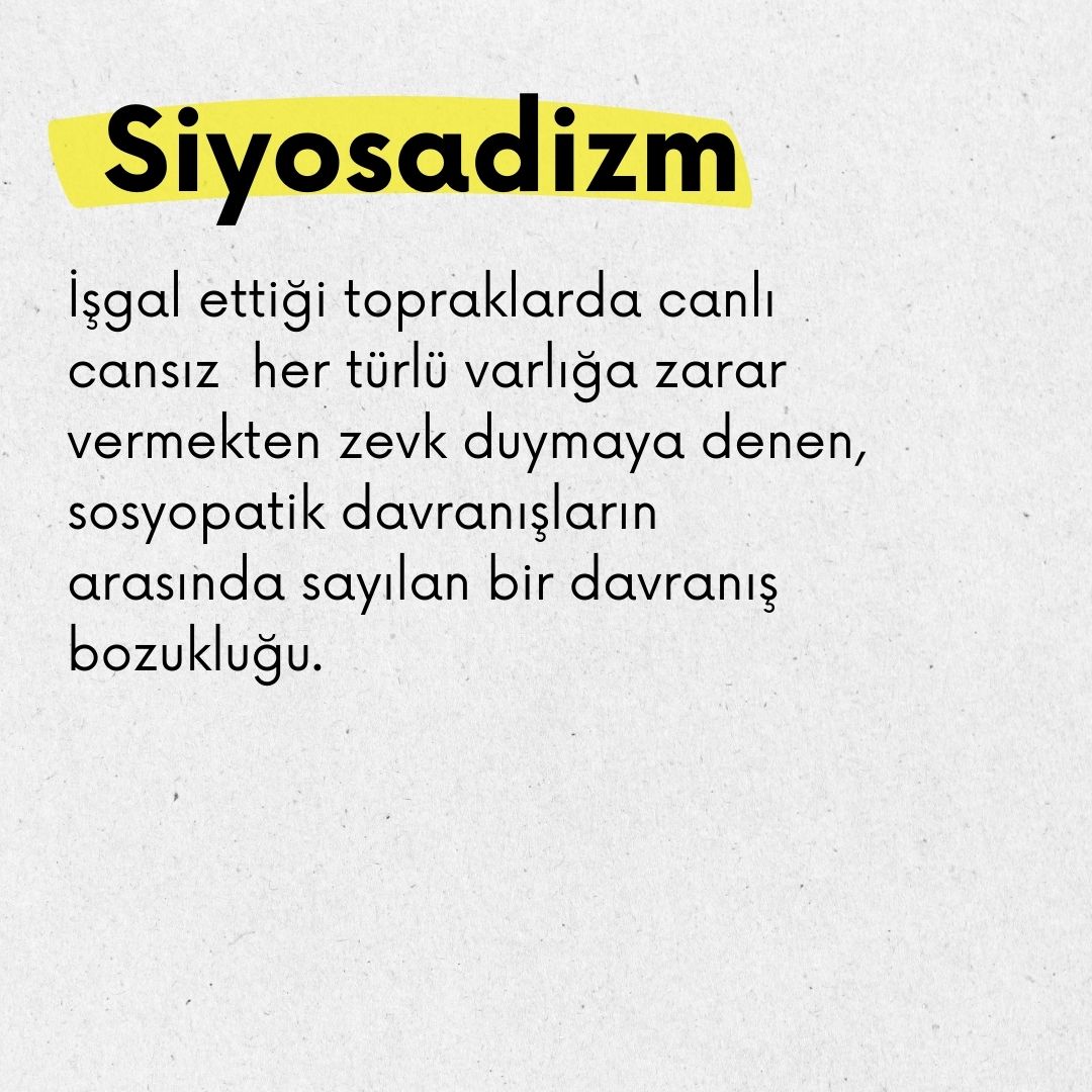 Her Gün Yeni Bir Kelime!: Siyosadizm 🧐

Bugünün kelimesi bizden...