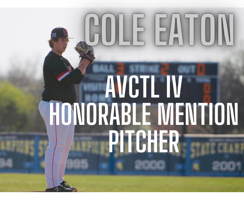 Congratulations <a href="/Cole14Eaton/">Cole Eaton</a> AVCTL IV Honorable Mention Pitcher #partofthepride