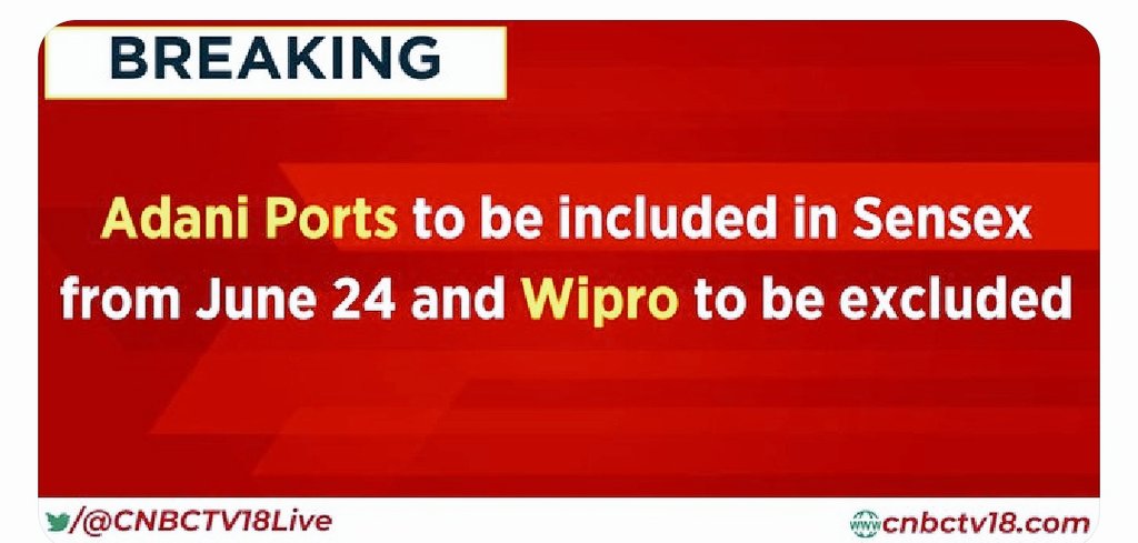 #AdaniPorts to replace #Wipro !