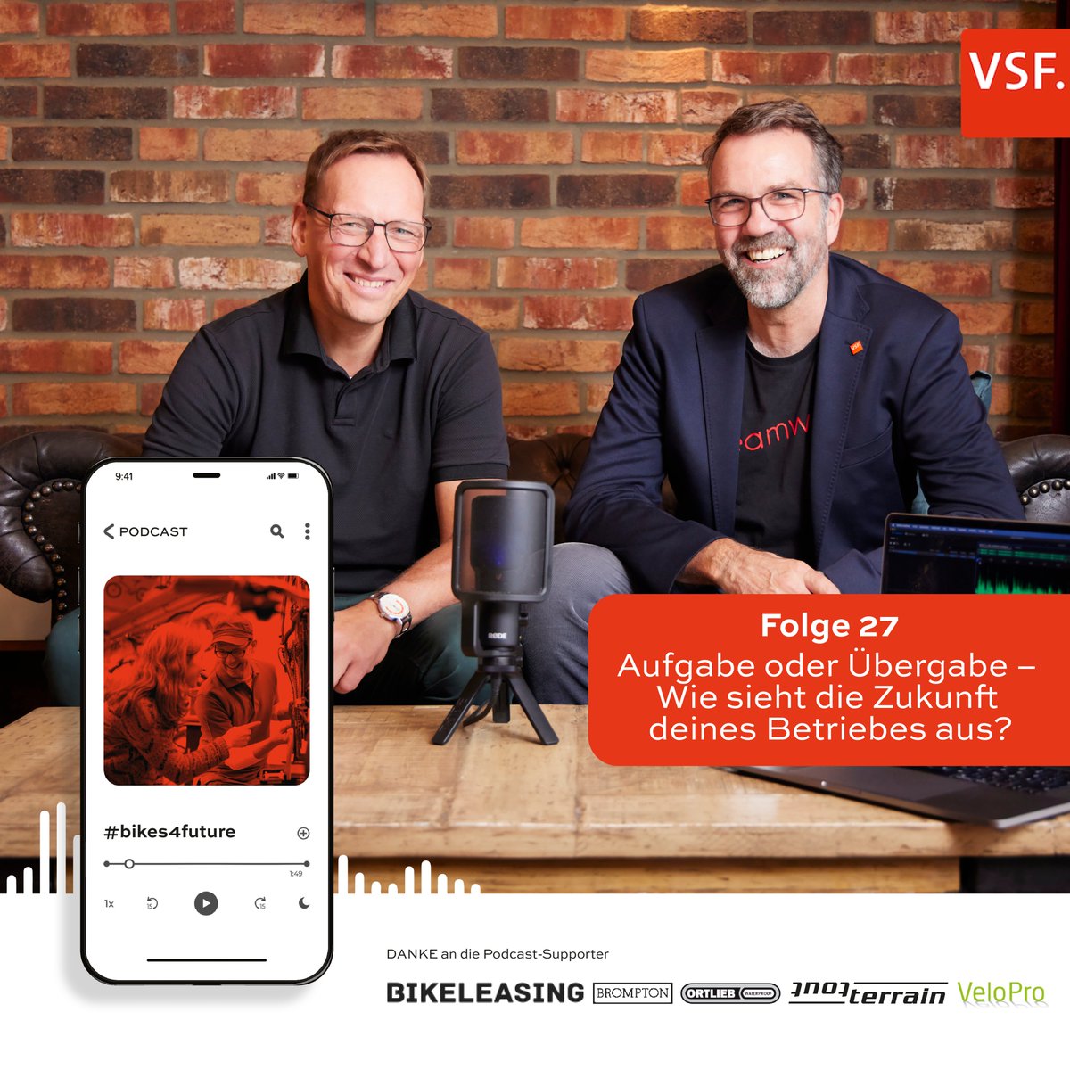 🎙️🚴‍♂️ Neue Episode von #bikesforfuture! Hast du schon über die Zukunft deines Unternehmens nachgedacht? 🤔Im Podcast sprechen Uwe &amp; Thorsten über den richtigen Zeitpunkt für die Nachfolge, den wahren Wert deines Unternehmens und mögliche Käufer. 💼💰
➡️ vsf.de/podcast