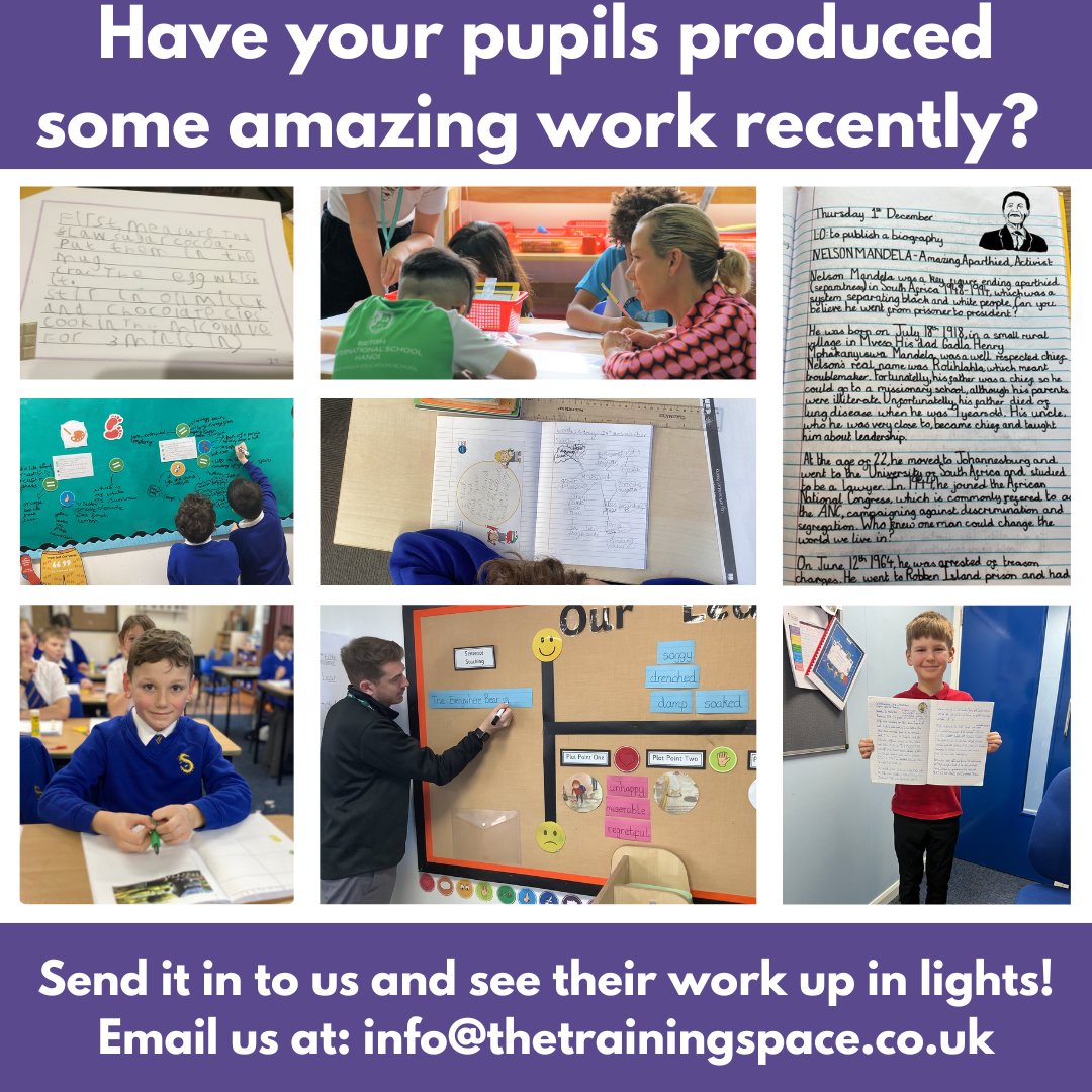 TrainingSpace's tweet image. We love receiving your pupils&apos; writing, and we would love to show it off!
Be sure to tag us in your posts or email us at info@thetraining#probability
#TheWriteStuff #EducatorsUnite #TeachingRevolution #ScienceOfWriting #TransformativeTeaching #cpd #powerofthepen