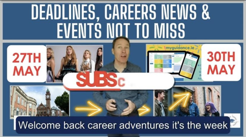 Senior students, dive into a week of career events. This week’s career events round up from 27th -30th May. youtu.be/ewiGTzxQ03A?si…