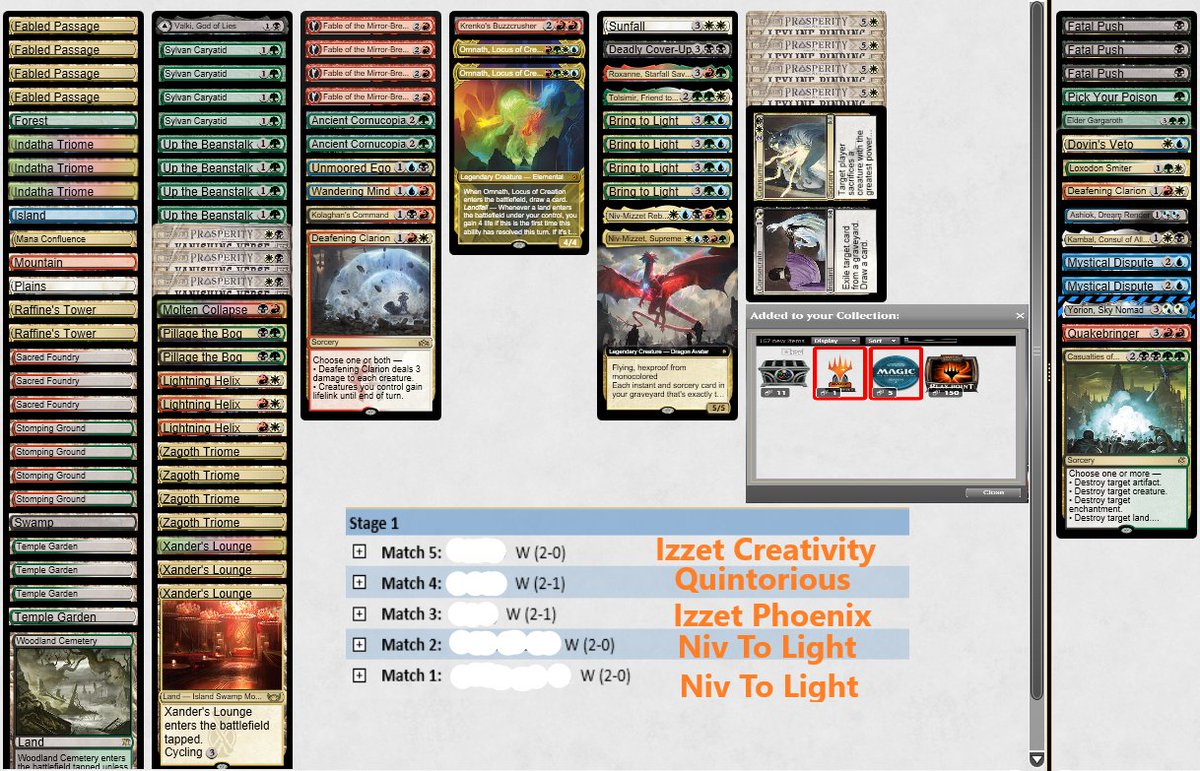 Tried <a href="/McWinSauce/">Tom White</a> Niv latest list. I guess my matchups were a bit obnoxious but nevertheless a trophy is a trophy 😅. I enjoyed playing Niv after some time, I wanted to try a third Cornucopia with all these 5 drops.

<a href="/fireshoes/">Robert Taylor 🔥 🔜 RC Cincinnati</a>