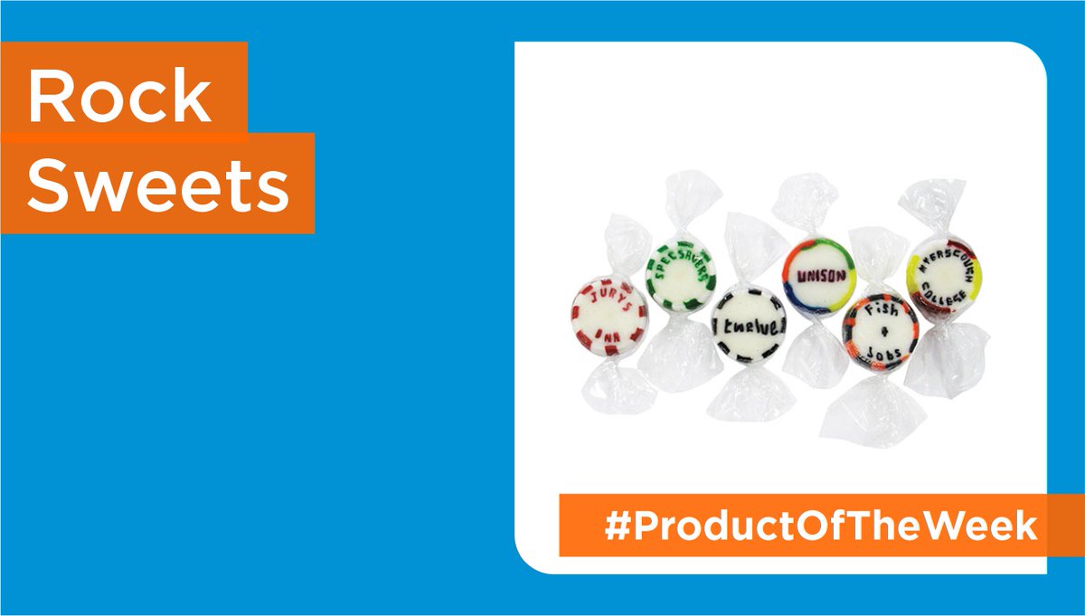 Check out our #ProductOfTheWeek Rock sweets. These are a super popular event giveaway. It also reminds us of British seaside holidays, and the sense that summer is finally on the way 🕶
tinyurl.com/yw63p83b