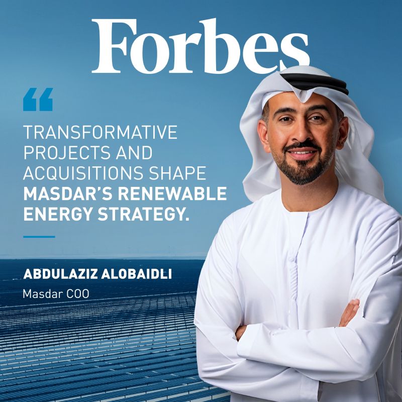 In an interview with Forbes, Masdar's COO Abdulaziz Alobaidli delves into the transformative projects and strategic acquisitions that are revolutionizing #Masdar's renewable energy approach. Read more: ow.ly/VVvl50RTUt4 #MESIAMember #Masdar #SolarMEA