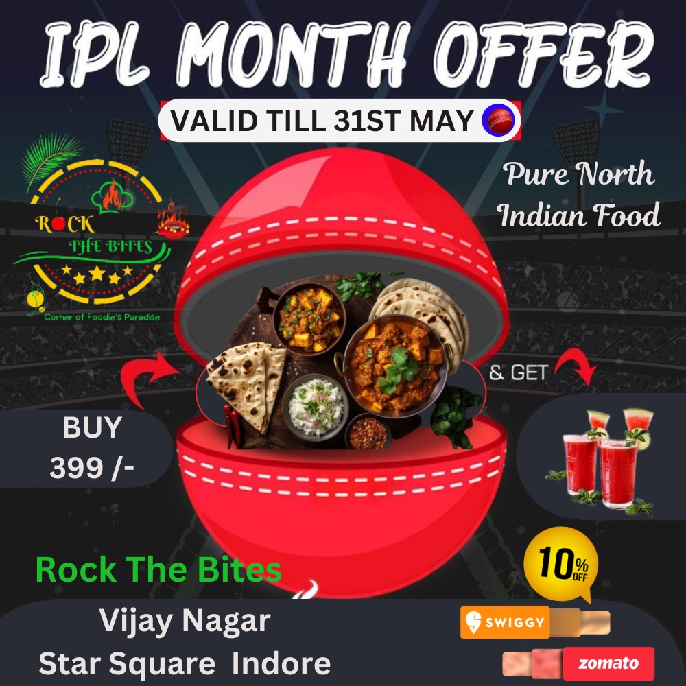 RockTheTripT's tweet photo. #RockTheBites #vijaynagarindore #StarSquare #startupbusiness #iploffers #northindianfood #10%off #ordernow‼️ #cricket https://t.co/qsz3GIJi8P