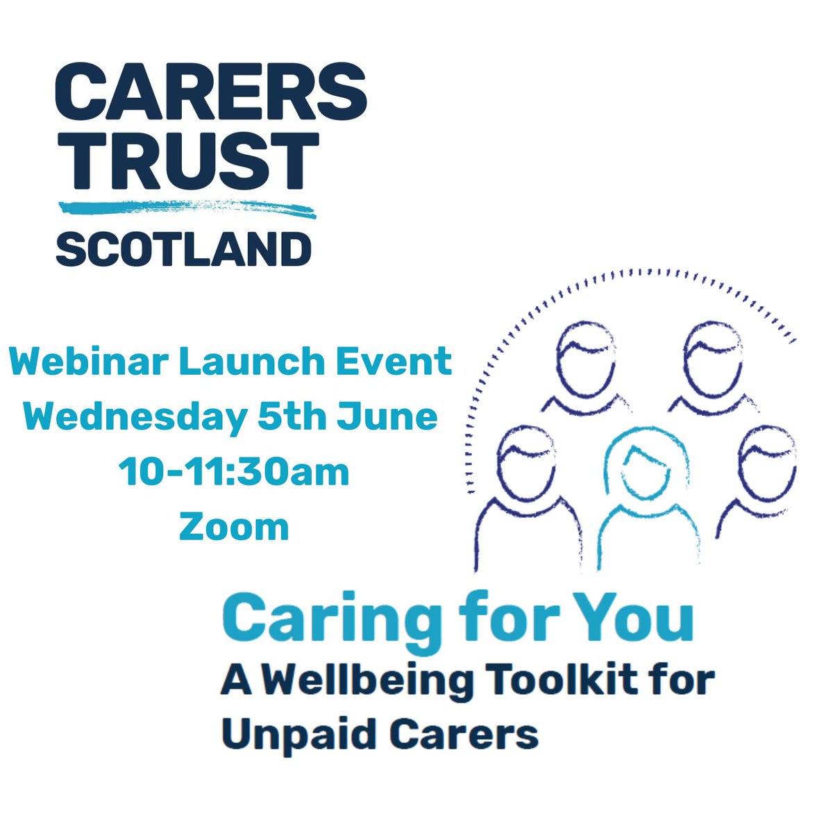 📣 Join us to launch our new resource Caring for You: A Wellbeing Toolkit for Unpaid Carers. We are hosting a webinar on Wednesday 5 June at 10am via Zoom- come along to learn more about this new resource! 👇 To sign up, please see the link below bit.ly/3UGiN4E