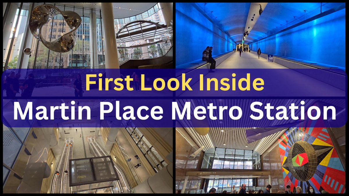 TransportVlog's tweet photo. Here's your chance to see deep inside the new Martin Place Metro Station, and hear from two experts that were involved in building this flagship new station in Sydney's CBD. https://t.co/WalwEDJiLe https://t.co/ZZYt8ZS1IP