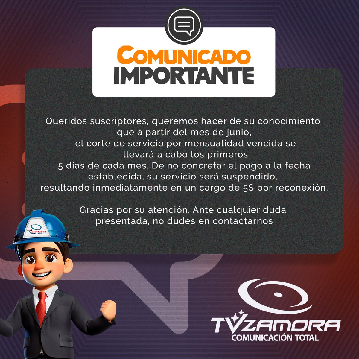 Gracias por su atención. Ante cualquier duda presentada, no dudes en contactarnos!