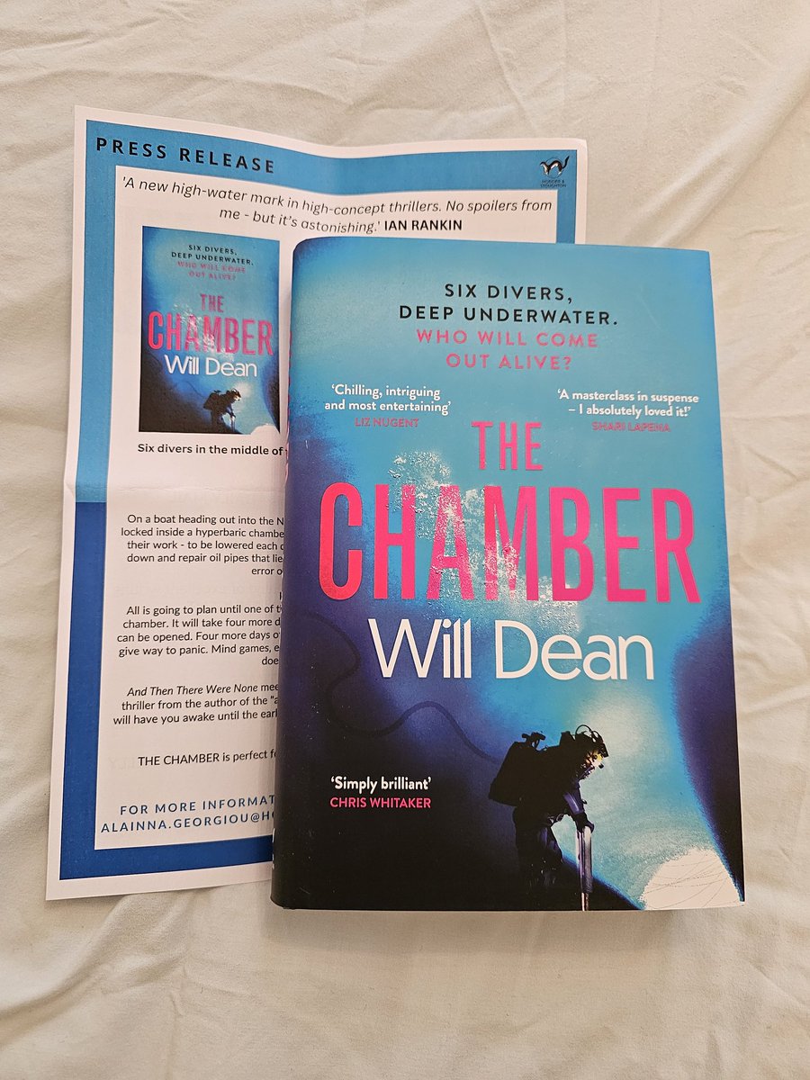 So excited to read #TheChamber for the upcoming #blogtour I love books by @willrdean Published on 6th June @HodderBooks Thank you @AlainnaGeorgiou for the finished copy! #bookbloggers #bookX #booktwitter