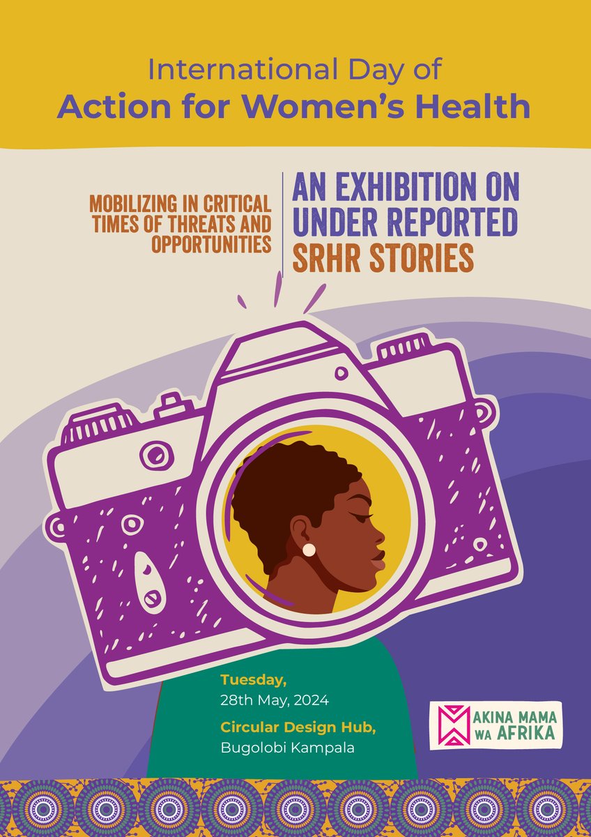 On Tuesday, 28 May 2024, we commemorate the 'International Day of Action for Women's Health'. As a strategy to build & strengthen a community of allies within the media & the creative arts, AMwA will host an exhibition on 'Underreported SRHR Stories'. We are so excited! 😊💃