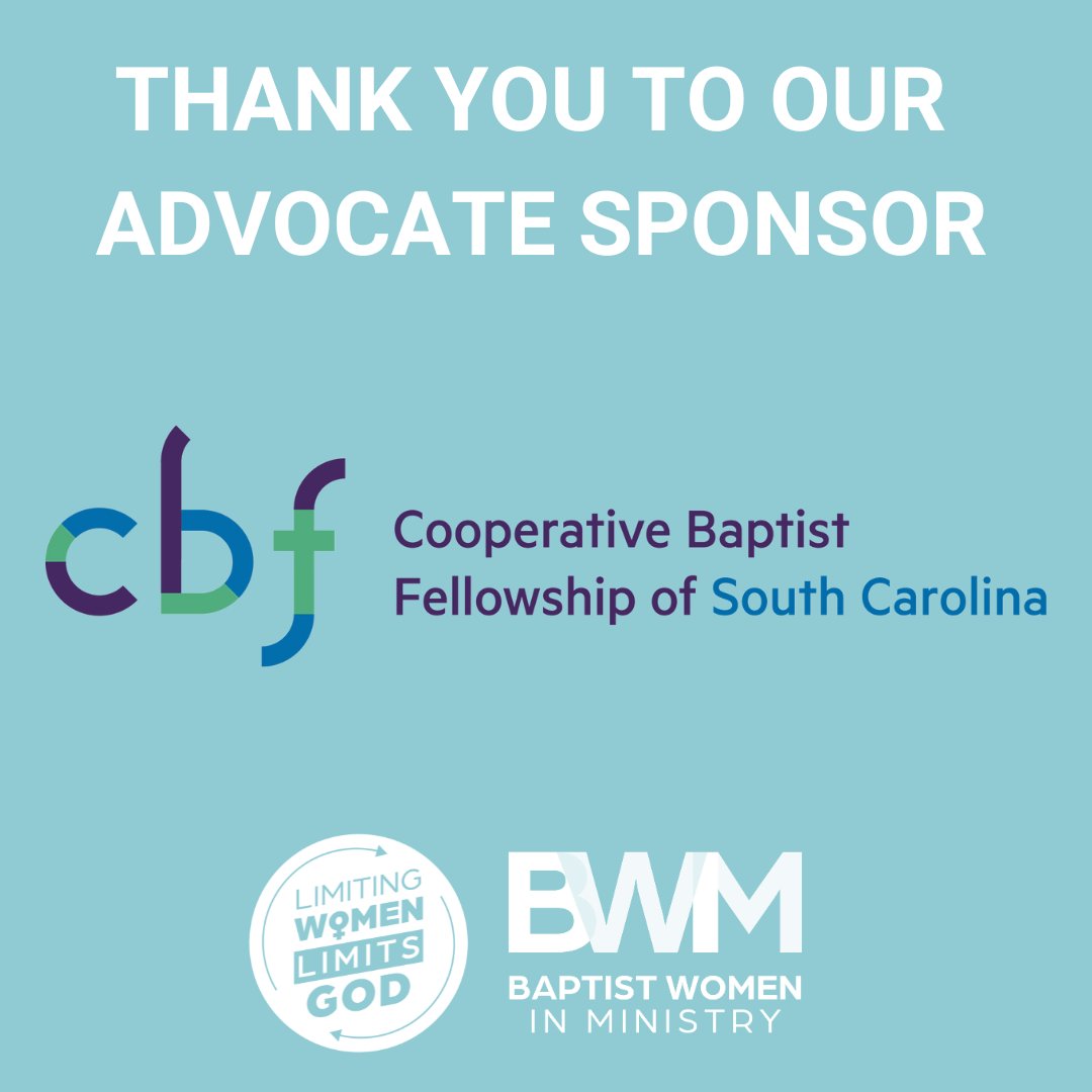 Thank you Cooperative Baptist Fellowship of South Carolina for being an Advocate sponsor of the 2024 BWIM Annual Gathering and 2024 BWIM Luncheon at CBF General Assembly. We are grateful for your partnership. Learn more about CBF South Carolina at cbfsc.org. #BWIM