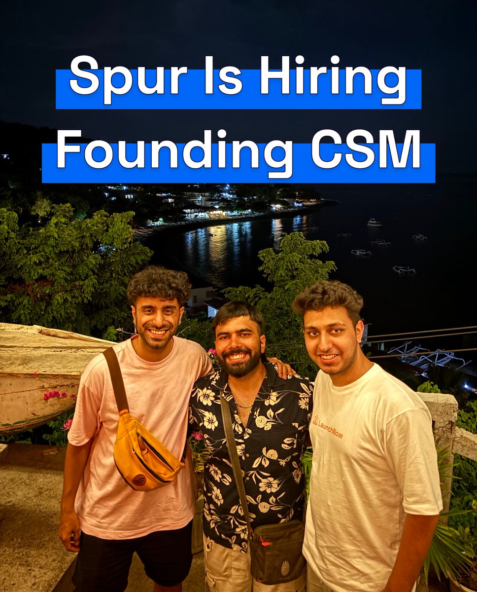 📢 We're hiring a Founding Customer Success Manager at @spurnow_com! Join our dynamic team of 5, currently working from Bali 🌴 as we revolutionize marketing for eCom brands and creators through automations on Instagram, Facebook, and WhatsApp. If you're passionate about
