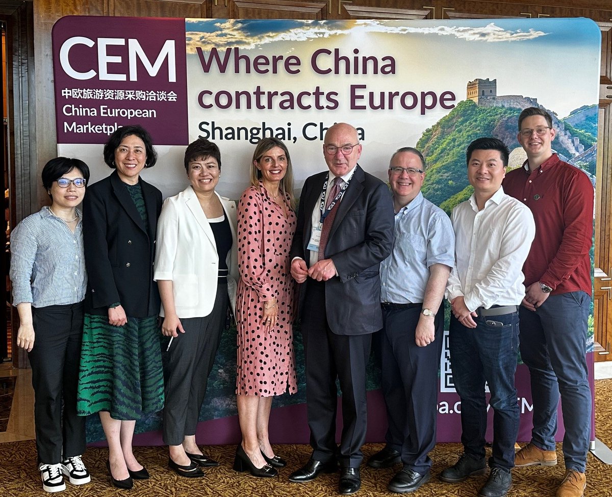 Tourism Ireland’s @AislingnIreland has had a very busy and productive week in Shanghai … working with key partners like @ETOA and @KildareVillage to shine a spotlight on the island of Ireland through a programme of B2B trade events and sales calls.