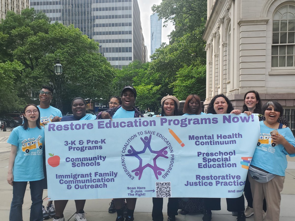 Advocates for Children of New York (@afcnewyork) on Twitter photo The Emergency Coalition to Save Education Programs is standing with students & parents calling on NYC to restore funds for restorative justice & the mental health continuum. Thank you, <a href="/NYCCouncil/">New York City Council</a>, for including these programs in your budget response! chalkbeat.org/newyork/2024/0… The Emergency Coalition to Save Education Programs is standing with students & parents calling on NYC to restore funds for restorative justice & the mental health continuum. Thank you, <a href="/NYCCouncil/">New York City Council</a>, for including these programs in your budget response! chalkbeat.org/newyork/2024/0…