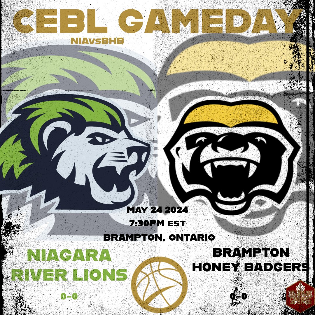 13thManFootball's tweet photo. The Niagara River Lions (0-0) visit Brampton Honey Badgers as they both tip off their 2024 seasons tonight.
๐๏ธ CAA Center
๐ข 7:30PM
๐๏ธ May 24 2024
๐บ CEBL Mobile, CEBL+, TSN+
#CEBL | #PullUp | #NIAvsBHB | #CanBB https://t.co/mNqSusrWqs