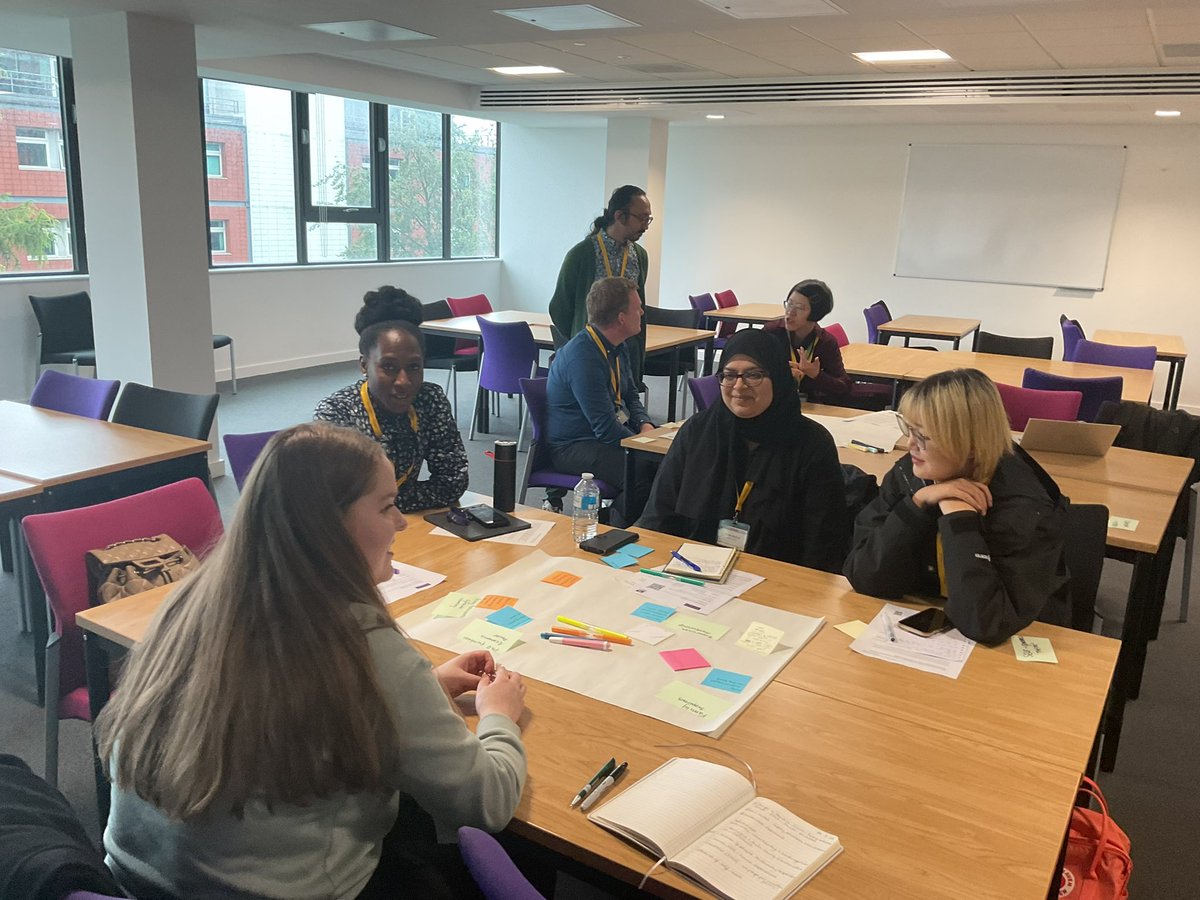 methodsMcr's tweet photo. โThinking through ethnographic relationsโ and sharing individual maps with @ArzhiaH and @aizuddin_anuar from @linkskeele at #methodsfair2024 https://t.co/9JGrbqIdcR