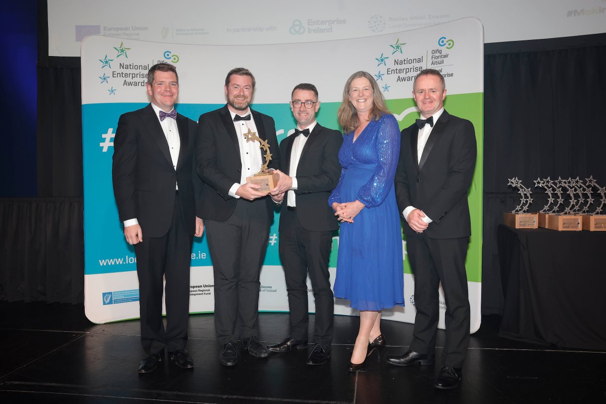 WestmeathLEO's tweet photo. Two national titles for Westmeath at the National Enterprise Awards last night!
Congratulations to our regional award winner Watt Footprint, and to Bevcraft Group, who received the Outstanding Achievement Award ๐
#NEAwards Westmeath County Council https://t.co/I0H4vrutgC