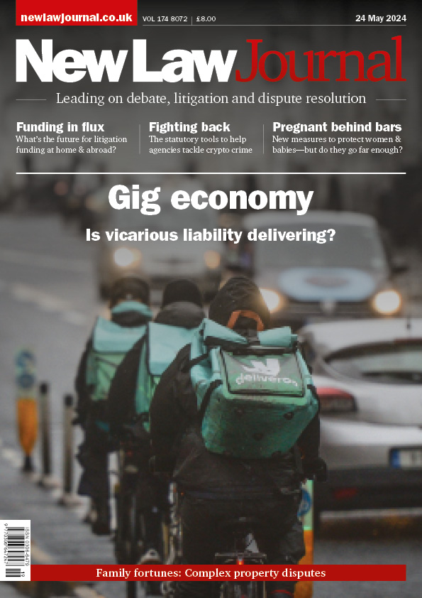 This week's NLJ is out today, featuring: - Ross Fletcher of @NorthumbriaLaw on vicarious liability & the gig economy; - @LitLawyer on the future of litigation funding; - an AI explainer by @LexisNexis EVP & general counsel Ian McDougall; and - much more: newlawjournal.co.uk/issuearticles/…