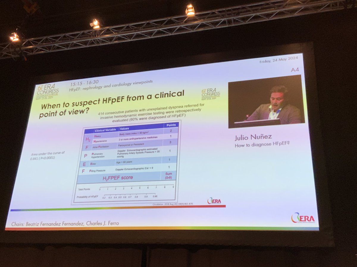 mmvidas's tweet photo. Diagnosis: clinical score. Is it useful in CKD patients?
What is the prevalence of HFpEF in CKD?
#CONREN results will probably surprise us all
Don’t miss tips and tricks
@yulnunezvill
#ERA24 @ERAkidney @SOMANEorg https://t.co/NjPcHFJf1y