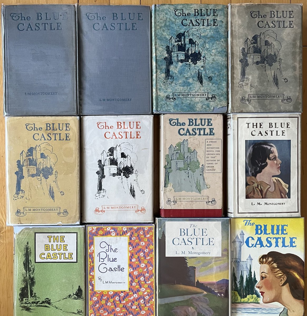 The Blue Castle by #LMMONTGOMERY
First editions in Canada and US, and later editions by publishers in  UK and Australia. 1926-1949.#rarebooks