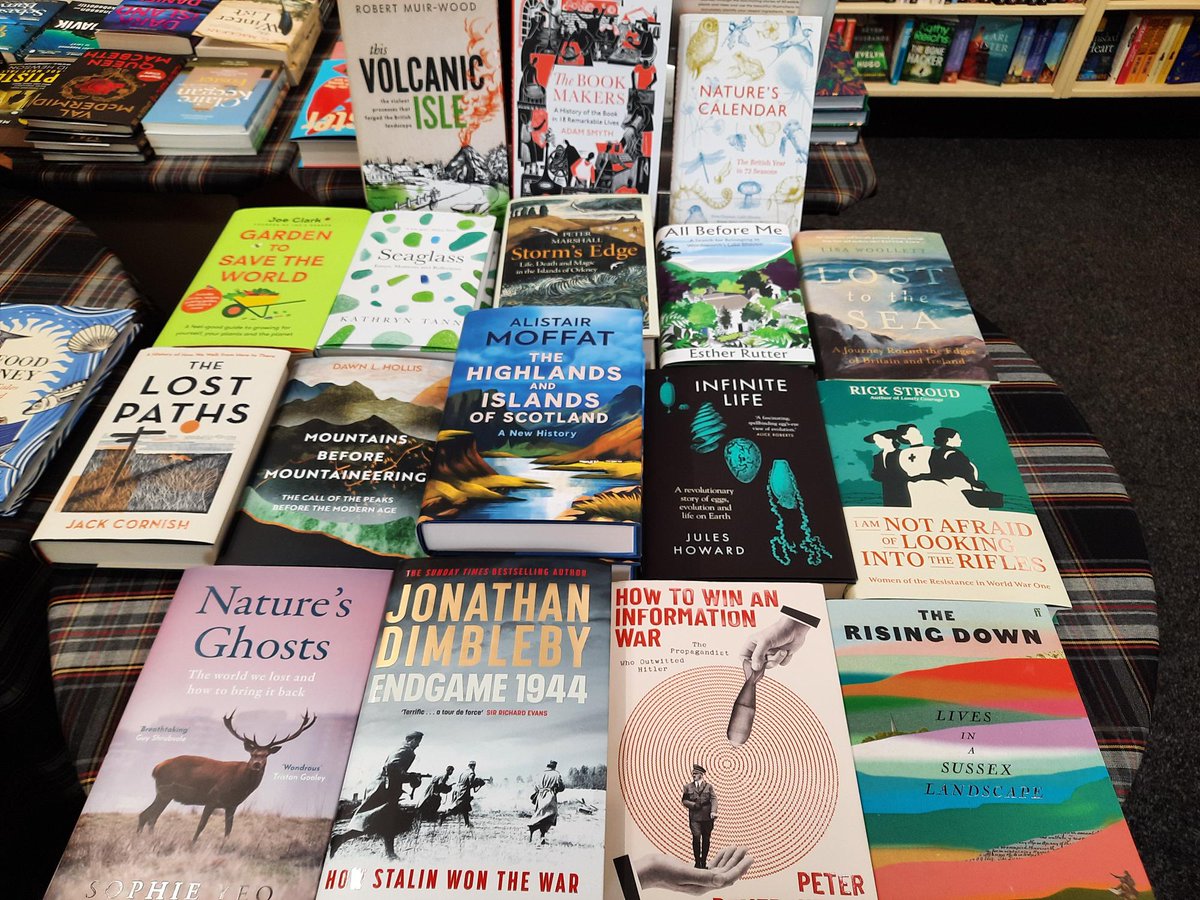 UllapoolB's tweet photo. Welcome to Friday and it's time for another #tabletop tour @UllapoolB with so many amazing new books arriving daily. 
Which is your favourite / what are you reading just now? 
I'm reading Under a Summer Skye by @SueMoorcroft &amp; #Unconformity by @johnmac201 
@Gardners @BookSource1 https://t.co/sBz6hgftXu