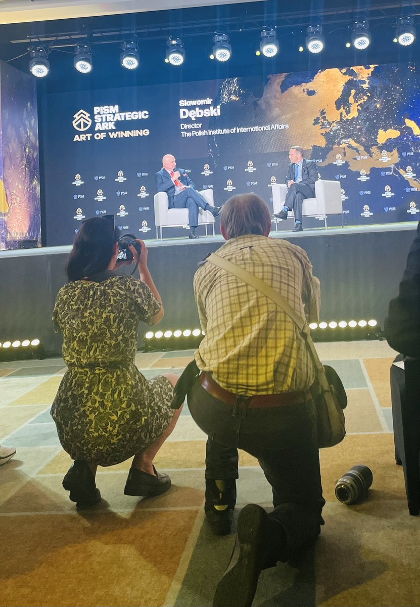 ALegucka's tweet image. Final panel of the #Strategic_Ark conference and the deep discussion about Polish Foreign Policy with @sikorskiradek Art of Winning!
