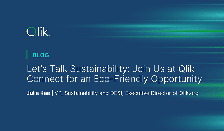 At @Qlik, #sustainability is woven into the fabric of everything we do.

Join us at #QlikConnect, 3rd-5th June, to see our dedication in action through thought #leadership & innovative solutions. 

Learn more about our sustainable efforts ➡️ bit.ly/4bEHnKe