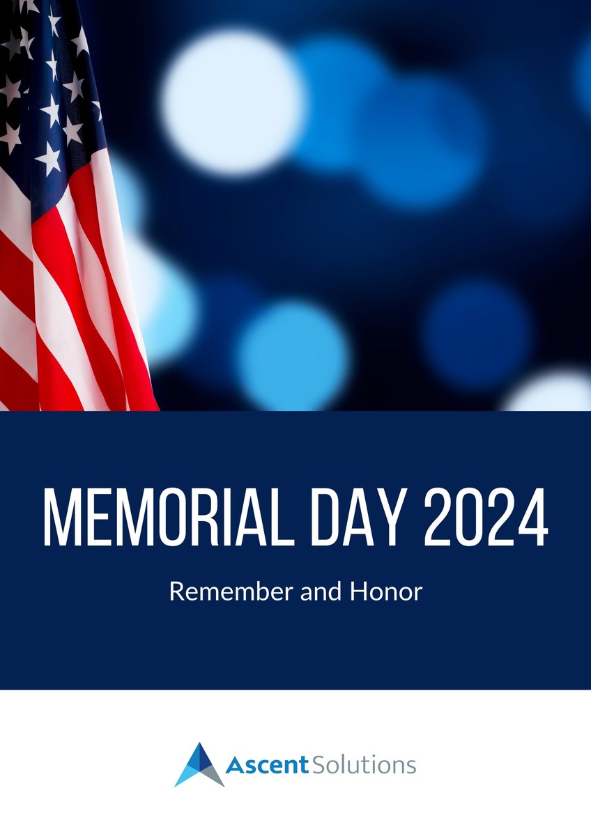 ERP Enthusiasts, have a safe and enjoyable Memorial Day weekend!  🇺🇸 Ascent will be off Monday for the holiday.

#MemorialDay #Remember #Honor
