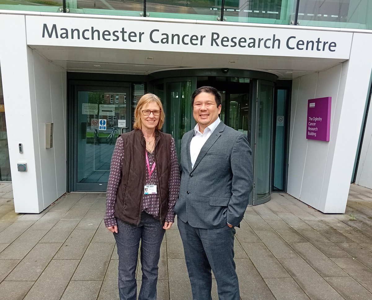 We are very pleased to welcome Dr Gerald Lip from @NHSGrampian to Manchester today & are looking forward to his talk on “AI in breast cancer screening - are we there yet?” hosted by Sue Astley, for the MBC Seminar Series sponsored by @BreastCancerNow @MCRCnews @UoM_DCS @CRUK_MI
